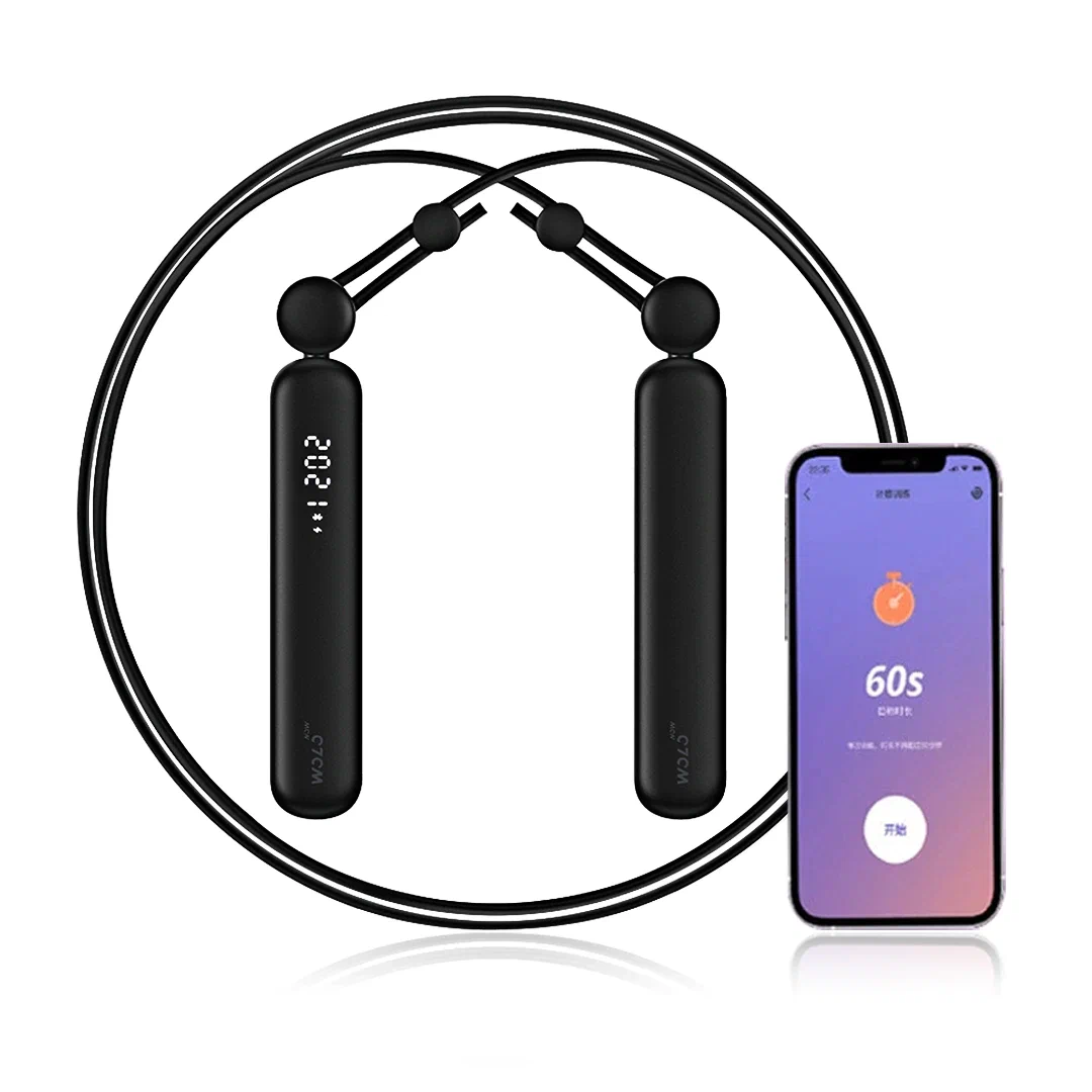 Умная скакалка Youpin Wolonow Intelligent Rope Skipping (черный)