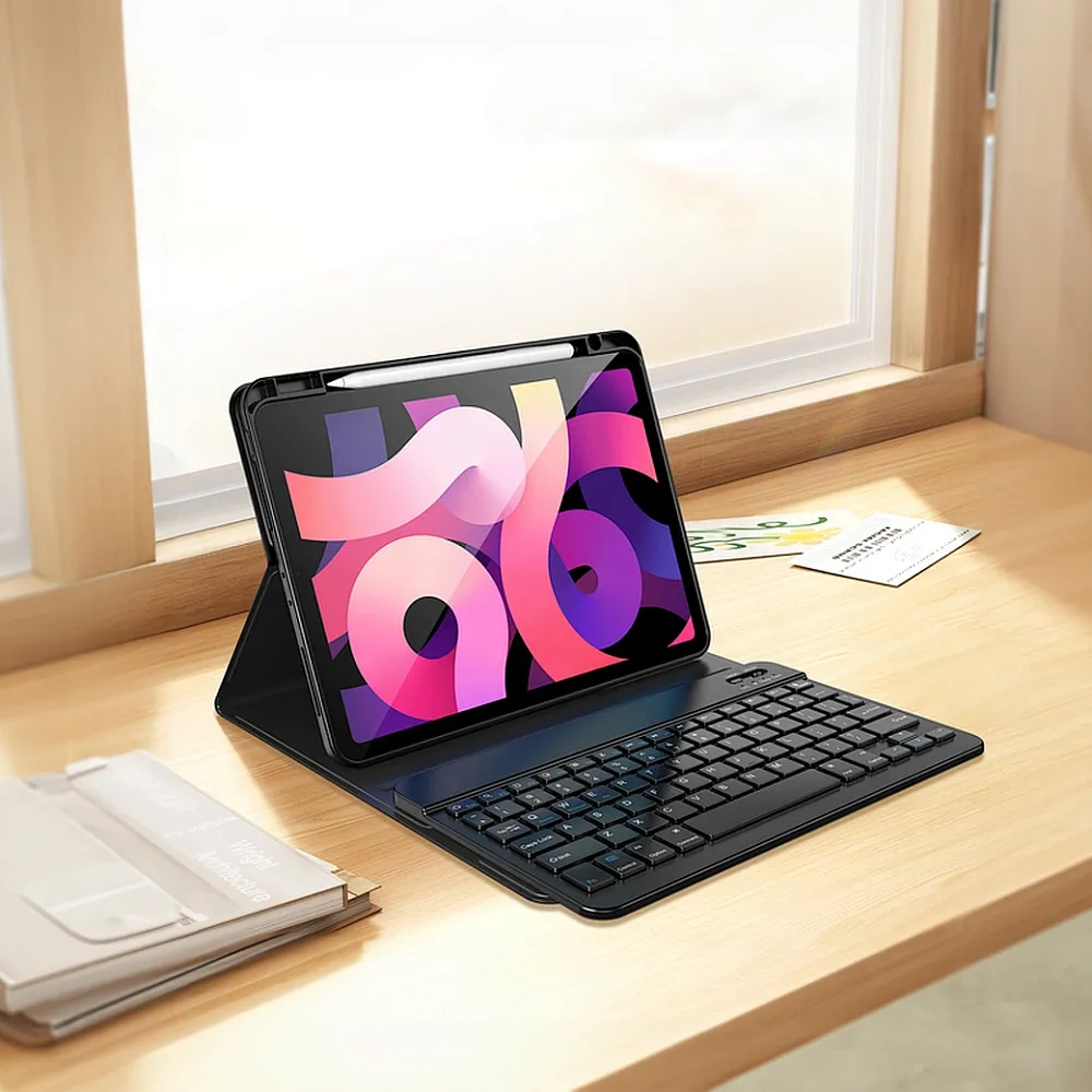 фото Чехол-клавиатура WIWU 3в 1 Premium Combo для Apple iPad Air 13 (2024/2025) русская раскладка (MK006) (черный)