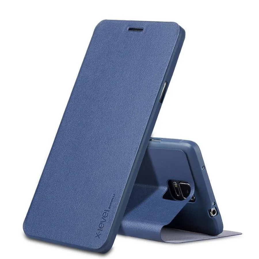 фото Чехол-книжка Pipilu FIBcolor X-Level для Samsung Galaxy Note 3 искусственная кожа/силикон (синий)