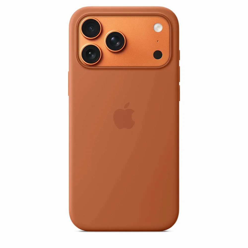 Чехол-накладка Silicone Case with MagSafe/Camera Control для iPhone 17 Pro (Terra Cotta)