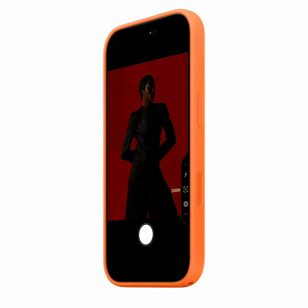 фото Чехол-накладка Silicone Case with MagSafe/Camera Control для iPhone 17 Pro (Orange)