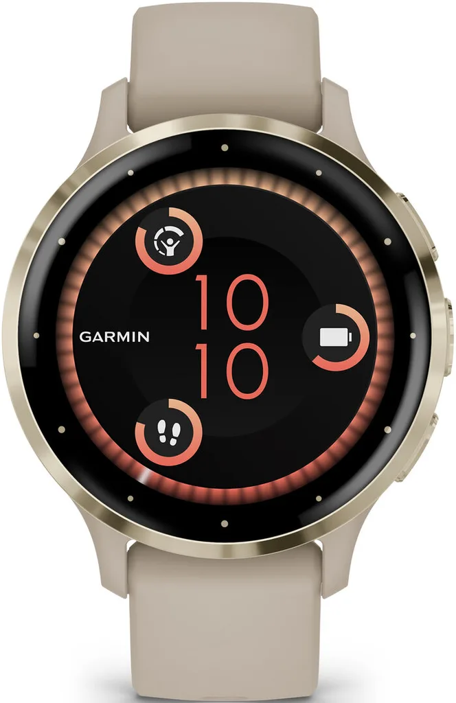 фото Смарт-часы Garmin Venu 3s Soft Gold French Gray Silicone (010-02785-02)