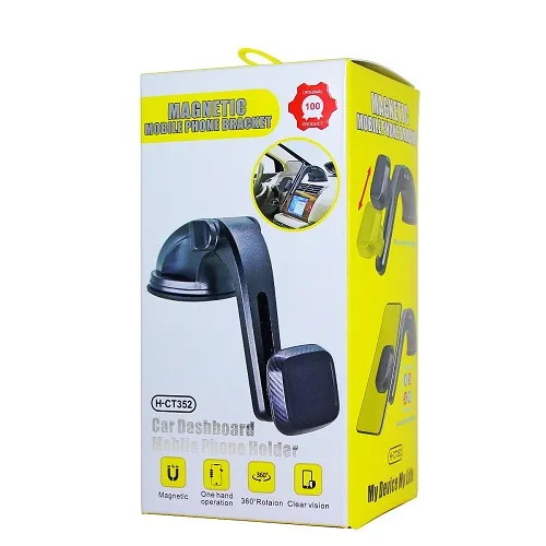 Автомобильный держатель Magnetic H-CT352 для смартфона магнитный на приборную панель на присоске (черный)
