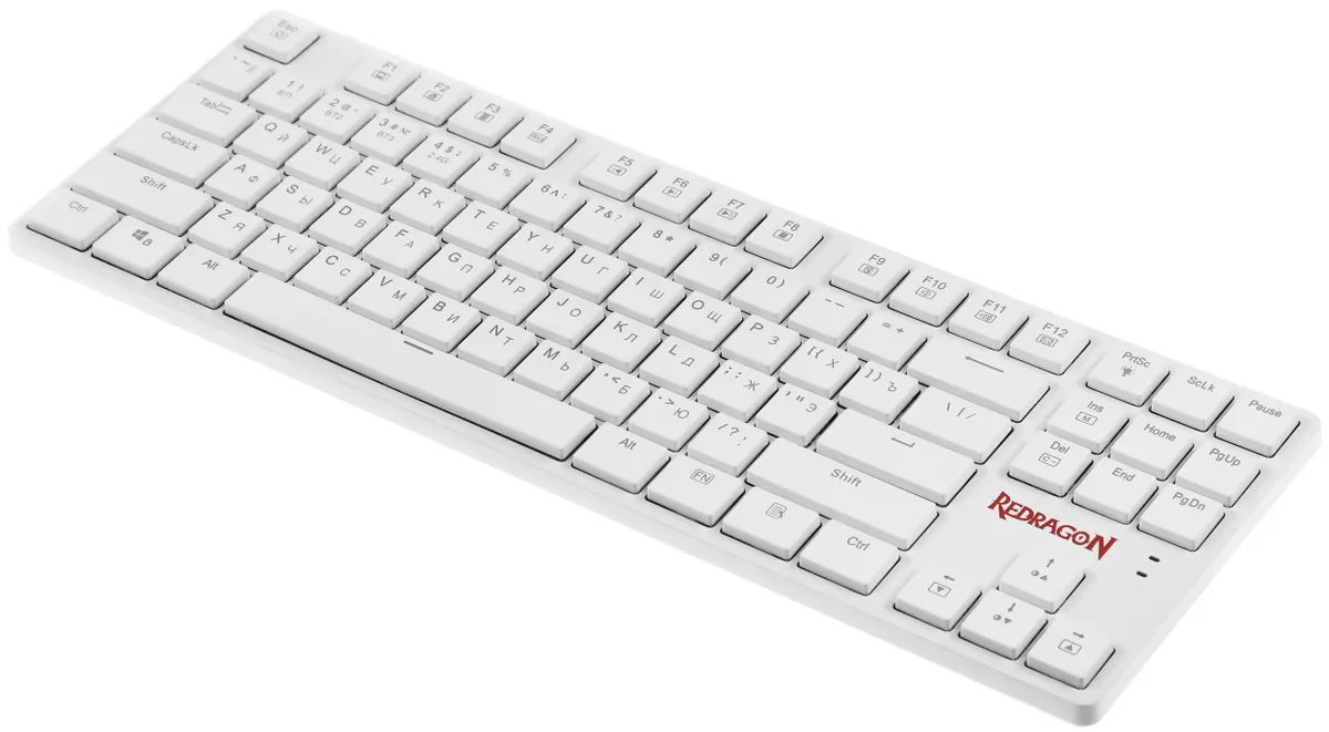 фото Клавиатура Defender Redragon Anubis, беспроводная (радио + Bluetooth), белый