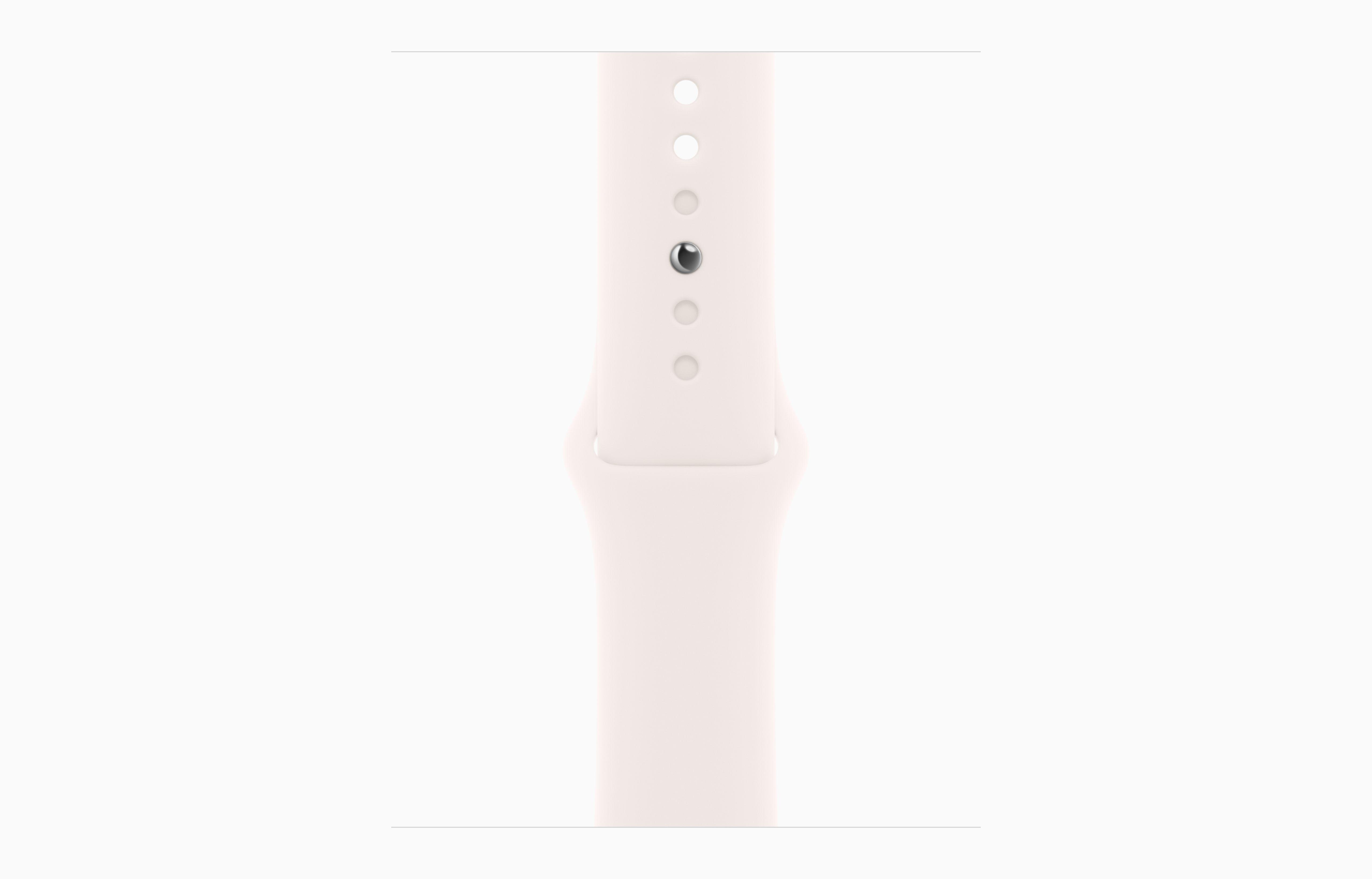 Apple Watch SE Gen 3 40mm Starlight Aluminum Case with Light Blush Sport Band (S/M) — фото 3