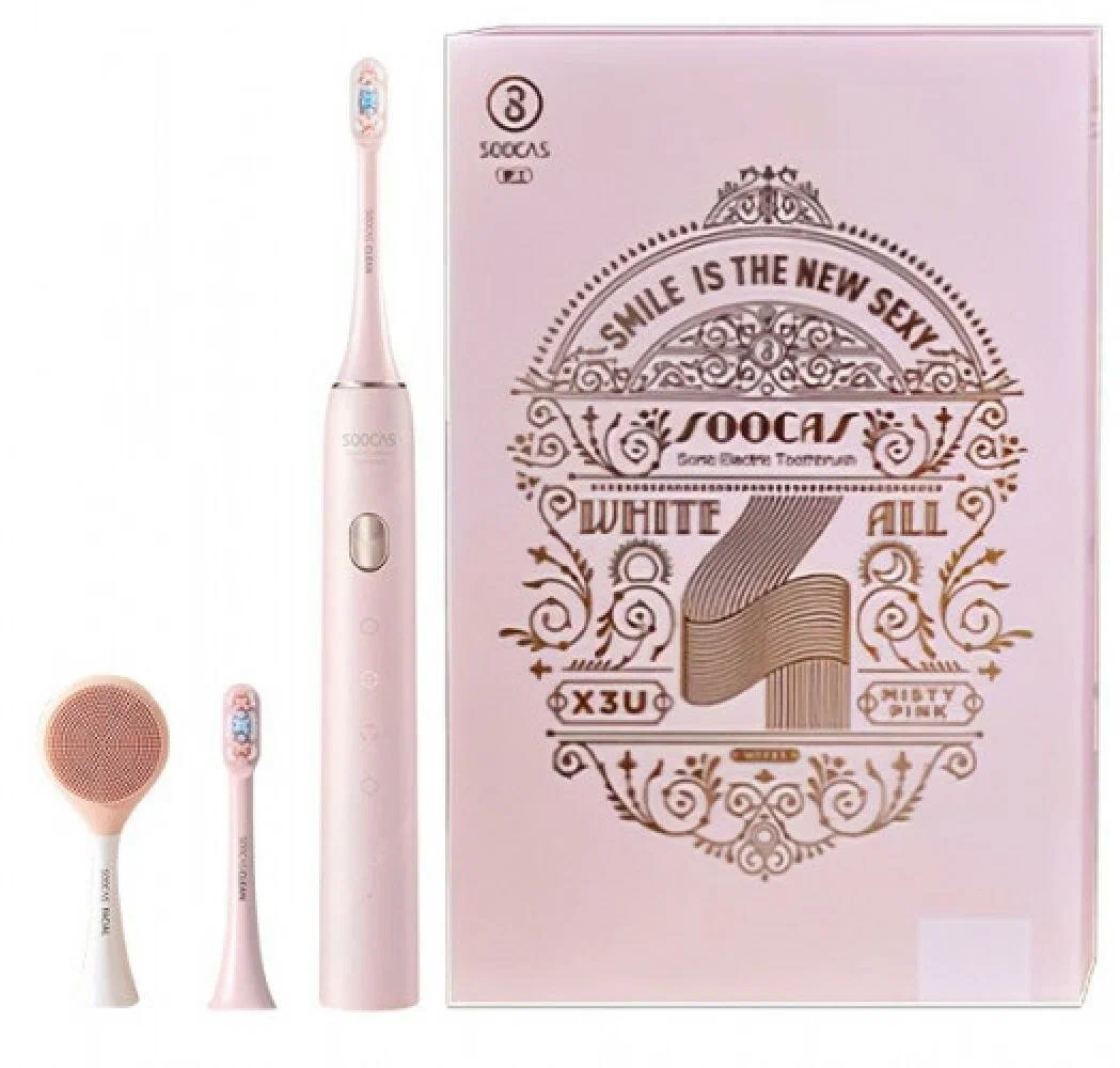 Электрическая зубная щетка Xiaomi Soocas X3U Freshen Your Breath (2 насадки) (розовый)