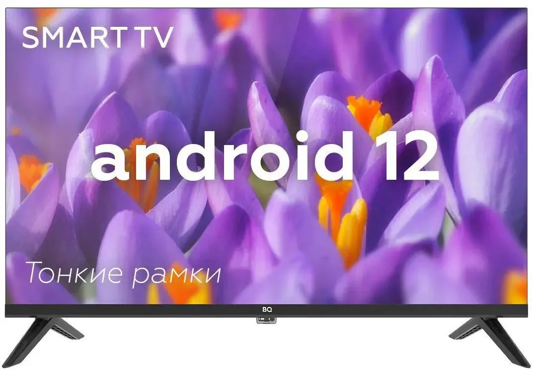 Телевизор BQ 24FS32B, 24", LED HD, 60 Гц, Smart TV (Android TV)