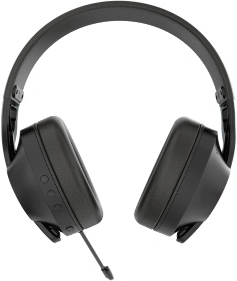 Гарнитура Acer OHR400, беспроводная + проводная, USB / 3.5 мм, подсветка, до 45 ч, чёрный