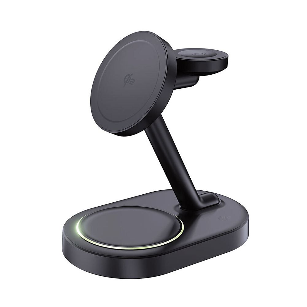 Беспроводное зарядное устройство Deppa MagSafe QI2 NEO Galaxy 3 в 1 23168 для смартфонанаушниковApple Watch Galaxy Watch 23W черный 4300₽