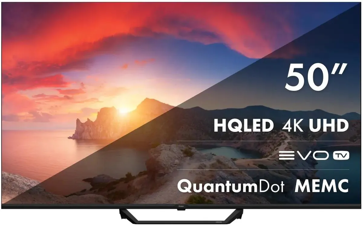 Телевизор Haier S2 Pro, 50", QLED 4K UHD, 60 Гц, Smart TV