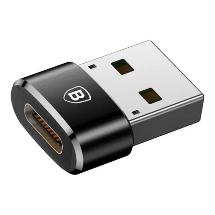 Адаптер Baseus USB-CUSB-A 3A QC CAAOTG-01 черный 1100₽