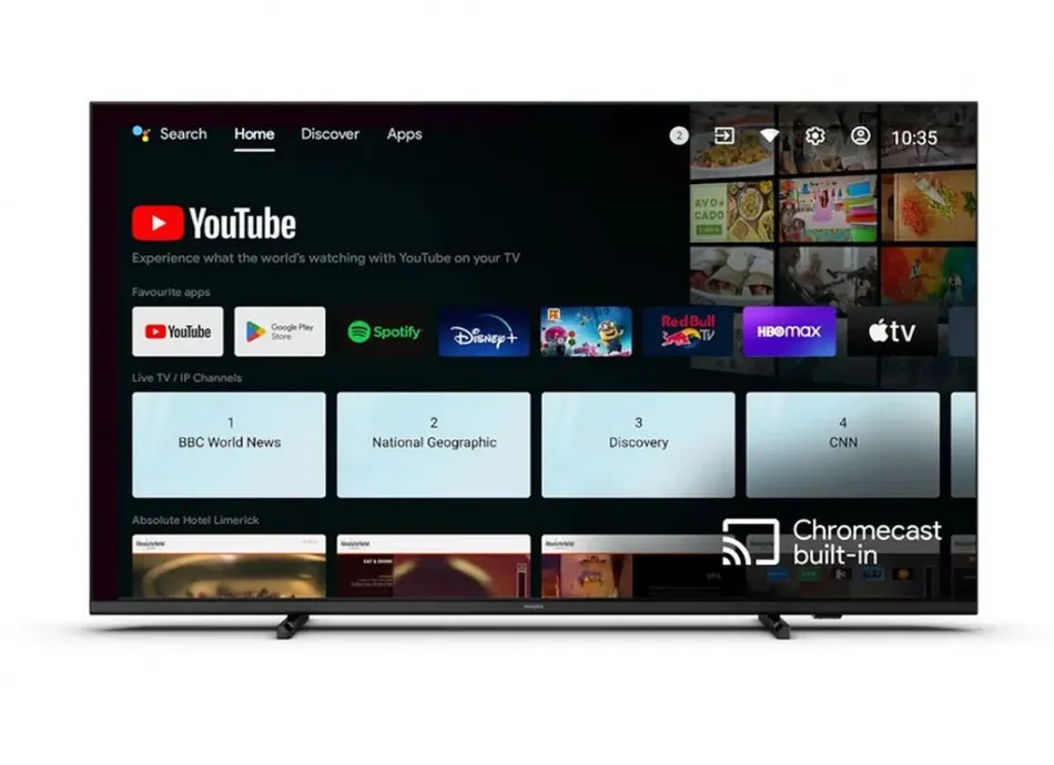 Телевизор Philips 50HFL4518U/12, 50", LED 4K UHD, 60 Гц, Smart TV (Android TV)