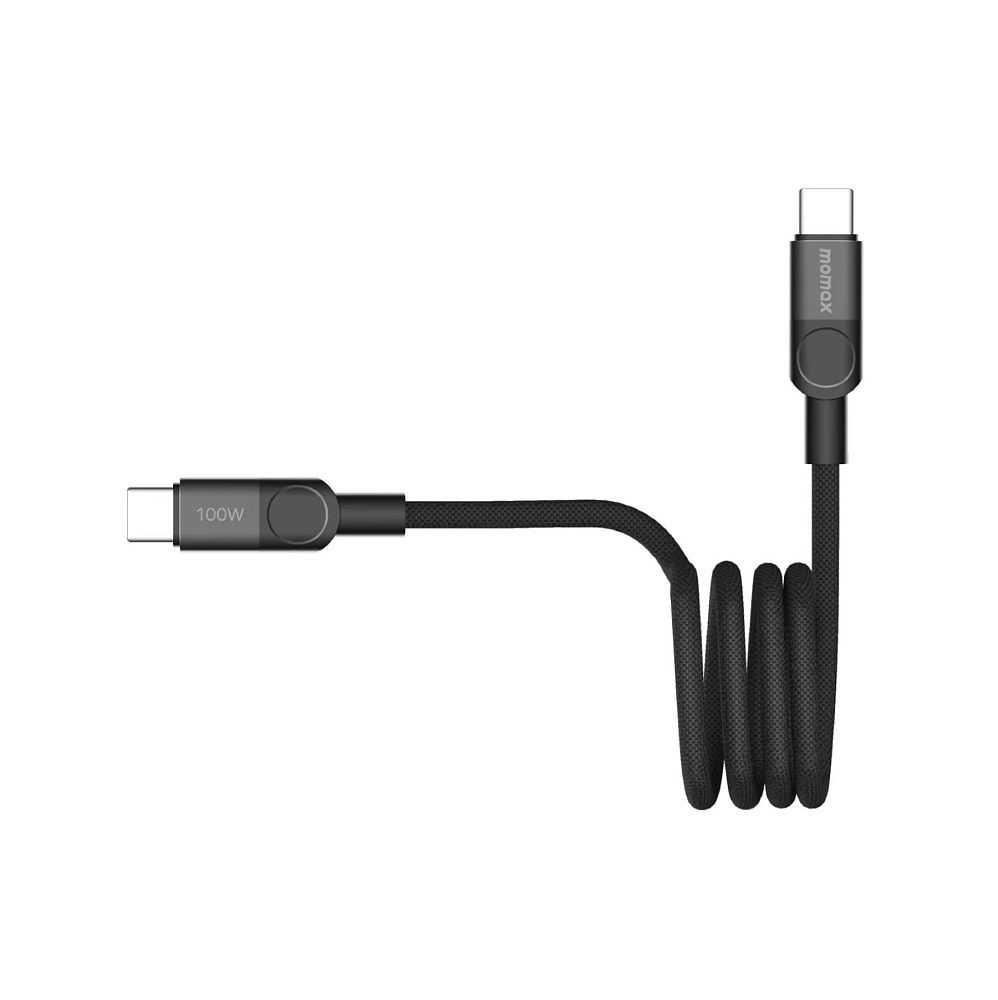 Кабель Momax Mag.Link Type-C/Type-C 100W 100см (черный) (DC52D)