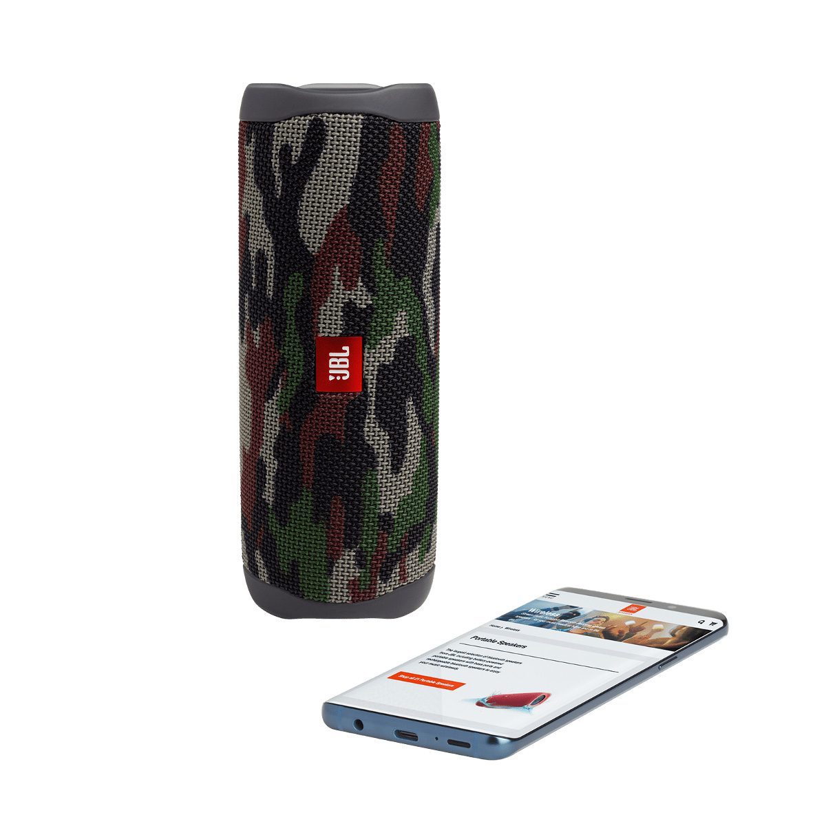 Bluetooth колонка портативная JBL Flip 5 (JBLFLIP5SQUAD) (Камуфляж) Б/У