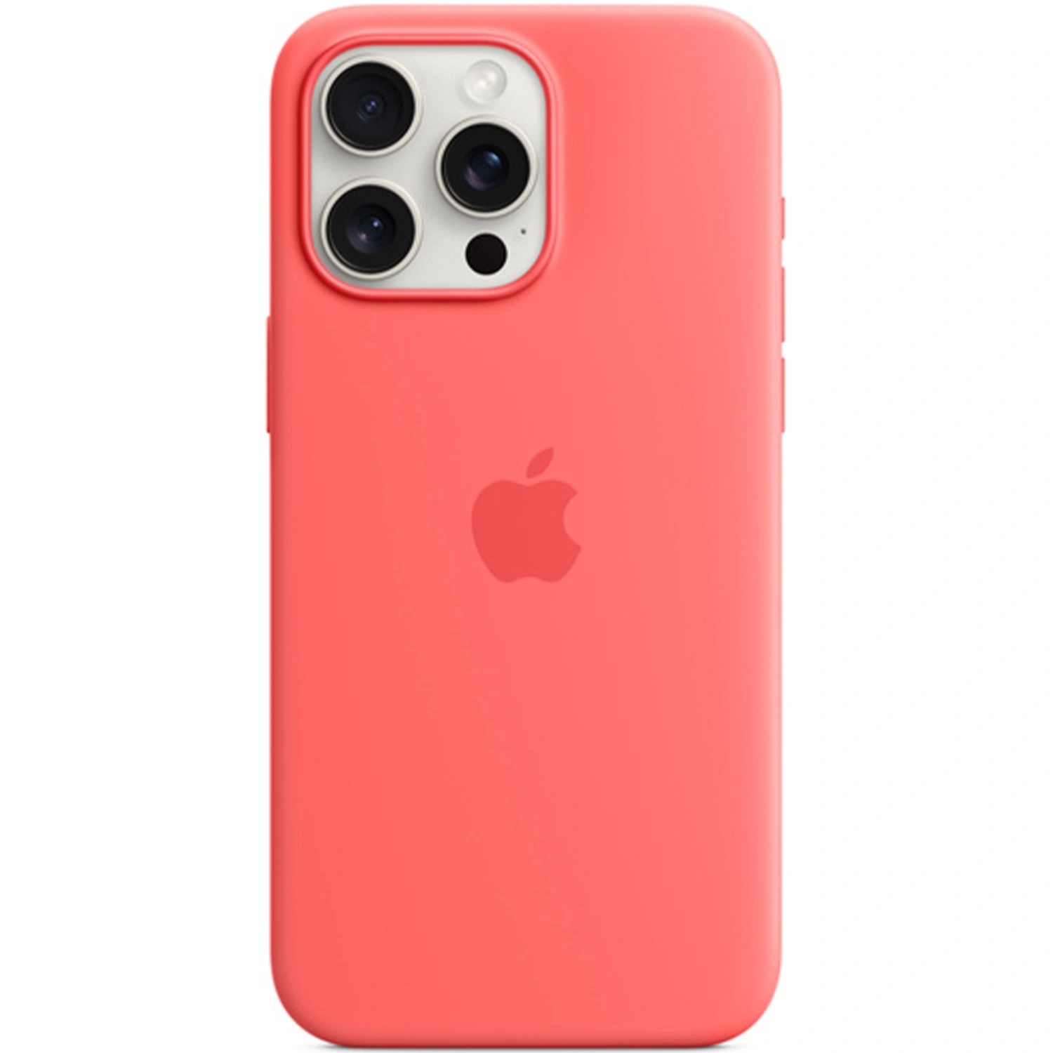 Чехол-накладка Silicone Case with MagSafe для iPhone 15 Pro Max силиконовый  (коралловый)