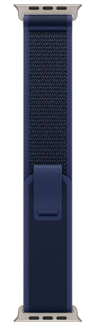 Apple Watch Ultra 2 (2024) 49mm Natural Titanium Case with Blue Trail Loop (S/M)