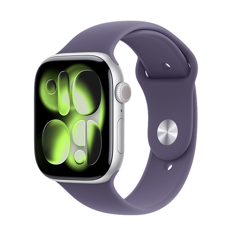 Apple Watch Series 11 42mm Silver Aluminium Case with Purple Fog Sport Band (S/M)