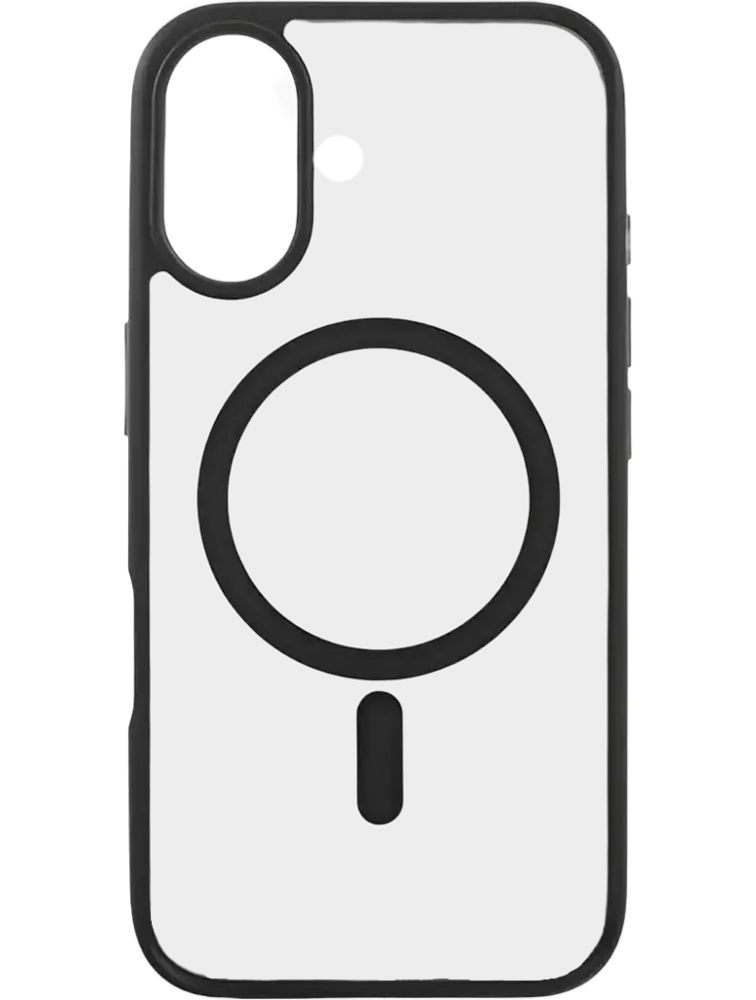 Чехол-накладка Wiwu Magsafe MCC-101 для Apple iPhone 16 пластиковый черная рамка 1600₽