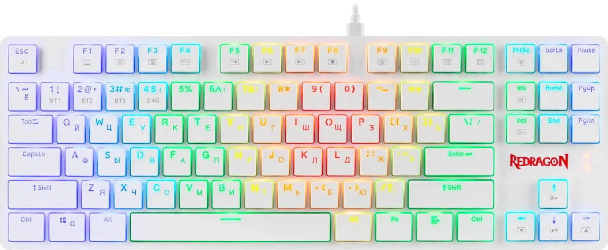 фото Клавиатура Defender Redragon Anubis, беспроводная (радио + Bluetooth), белый