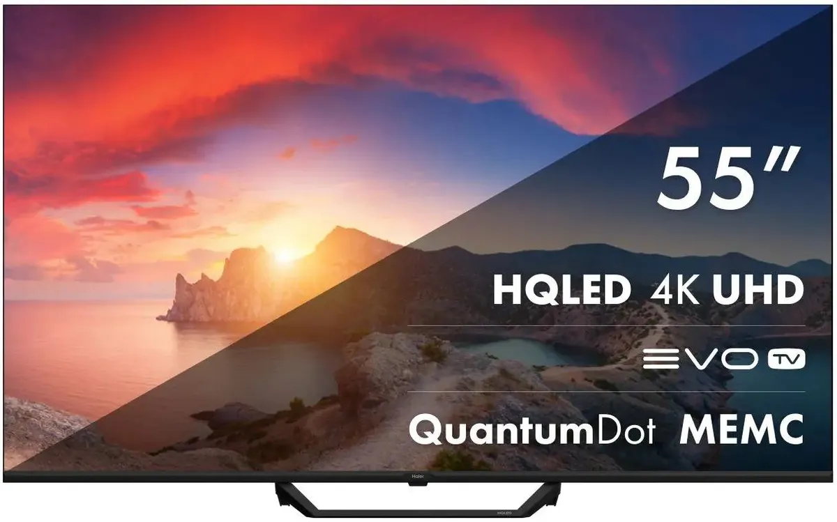 Телевизор Haier DH1VMKD03RU S2 Pro, 55", QLED 4K UHD, 60 Гц, Smart TV