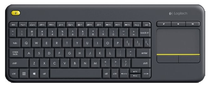 фото Клавиатура Logitech K400 Touch Plus, беспроводная (радио), чёрный