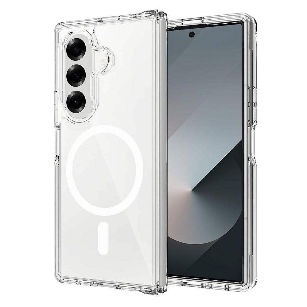 Чехол-накладка Clear Case Magsafe для Samsung Galaxy Z Fold7 силиконовый (прозрачный)