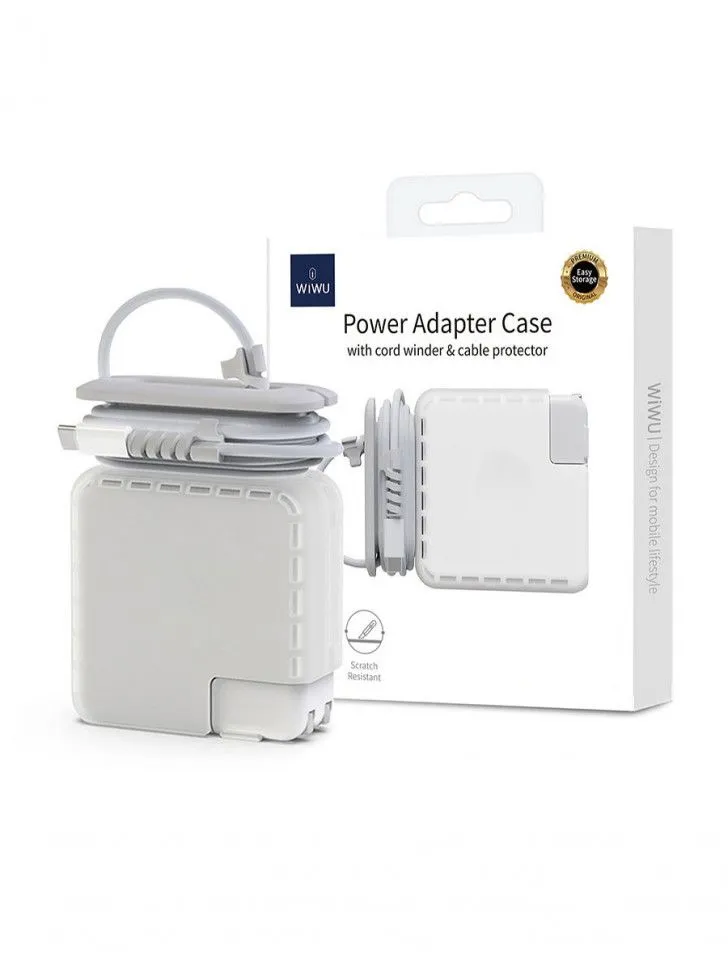 фото Чехол WiWU Power Adapter Case для адаптера 30W силикон (белый)