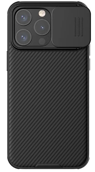 Чехол-накладка Nillkin CamShield Pro для iPhone 15 Pro Max пластиковый (черный)