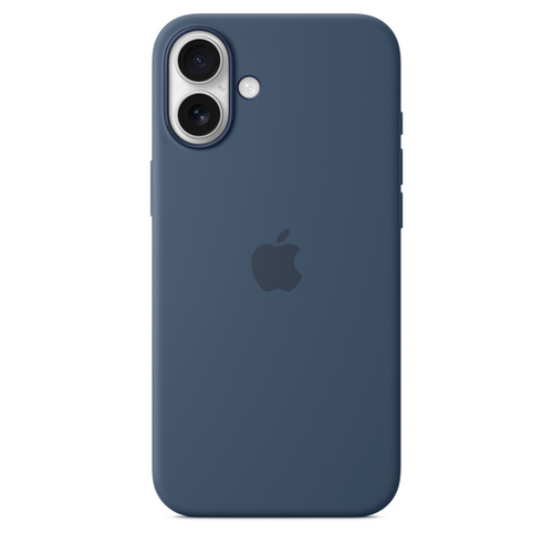 фото Чехол-накладка Silicone Case Series для Apple iPhone 16 (синий)