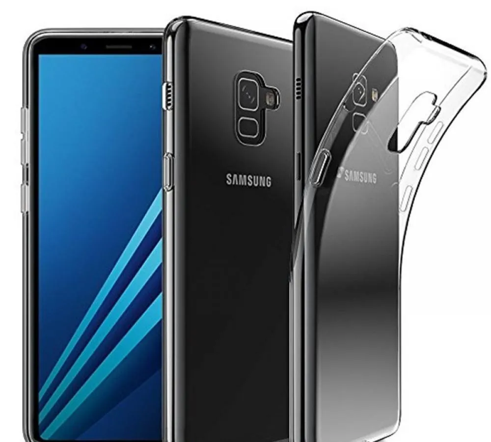 фото Чехол-накладка для Samsung Galaxy A8+ (2018) SM-A730 силиконовый (прозрачный)