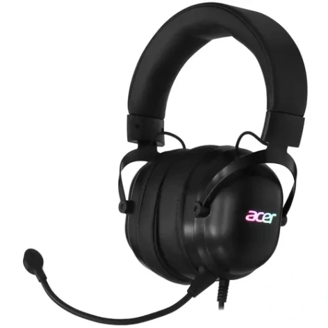 Гарнитура Acer AHW122, проводная, USB, подсветка, чёрный — фото 4