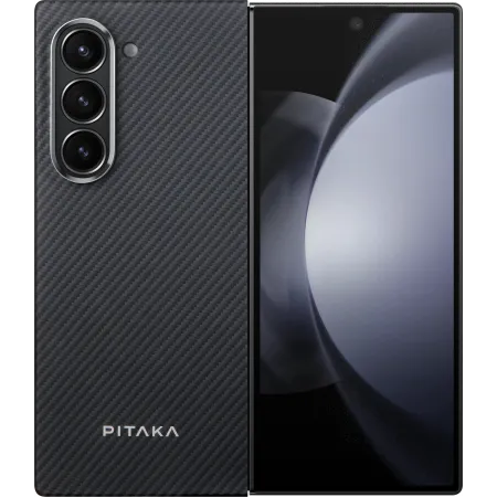 Чехол-накладка PITAKA MagEZ Case 5 для Samsung Galaxy Z Fold 6 карбоновый (арамид) черно-серый
