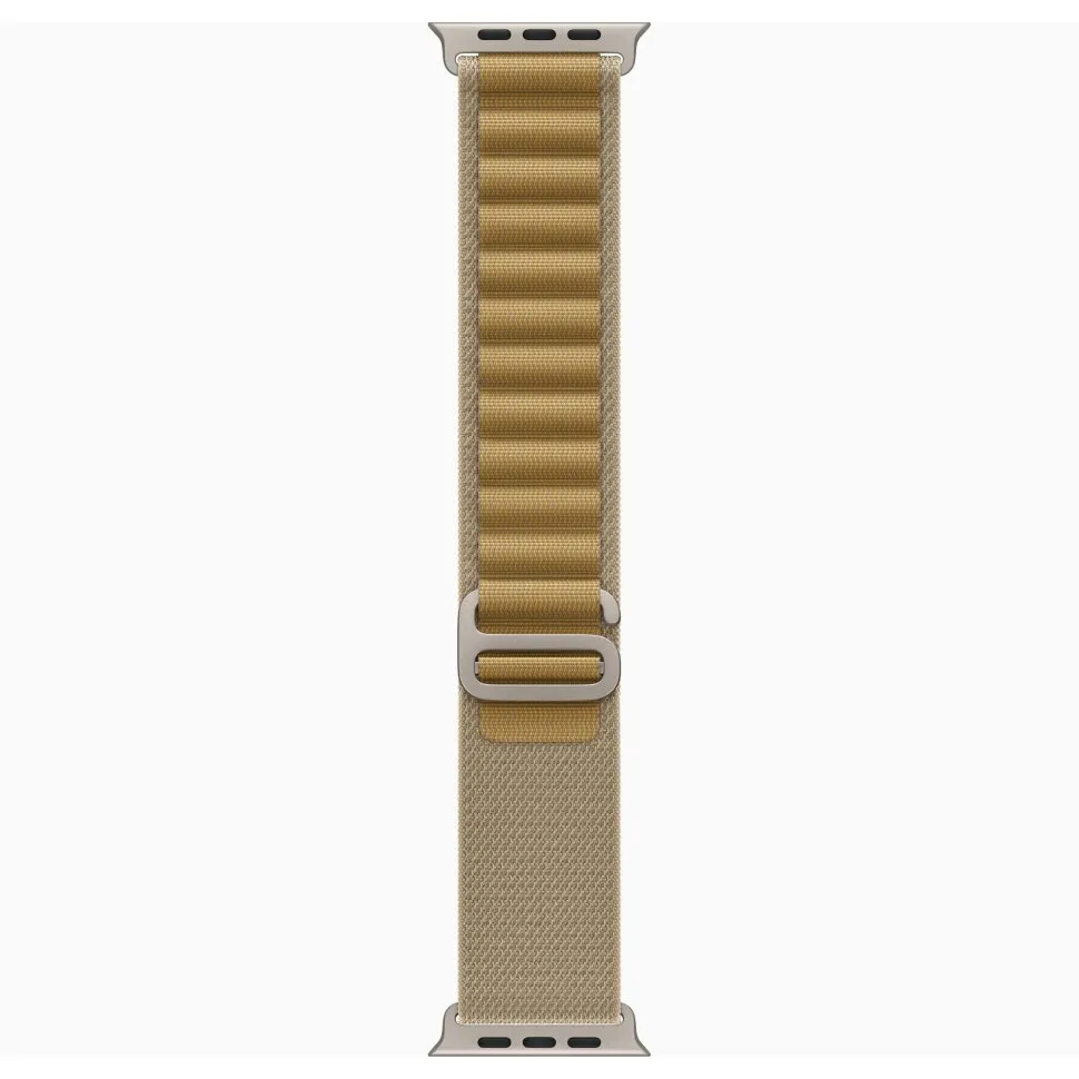 Ремешок Apple для Watch Ultra 49mm Tan Natural Titanium Alpine Loop (M) (MXN23)