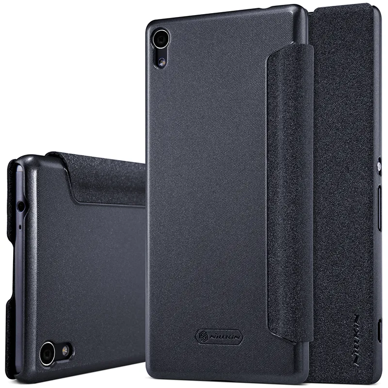 фото Чехол-накладка Nillkin Sparkle Leather Case для Sony Xperia C5 /C5 Ultra /C5 Ultra Dual (черный)