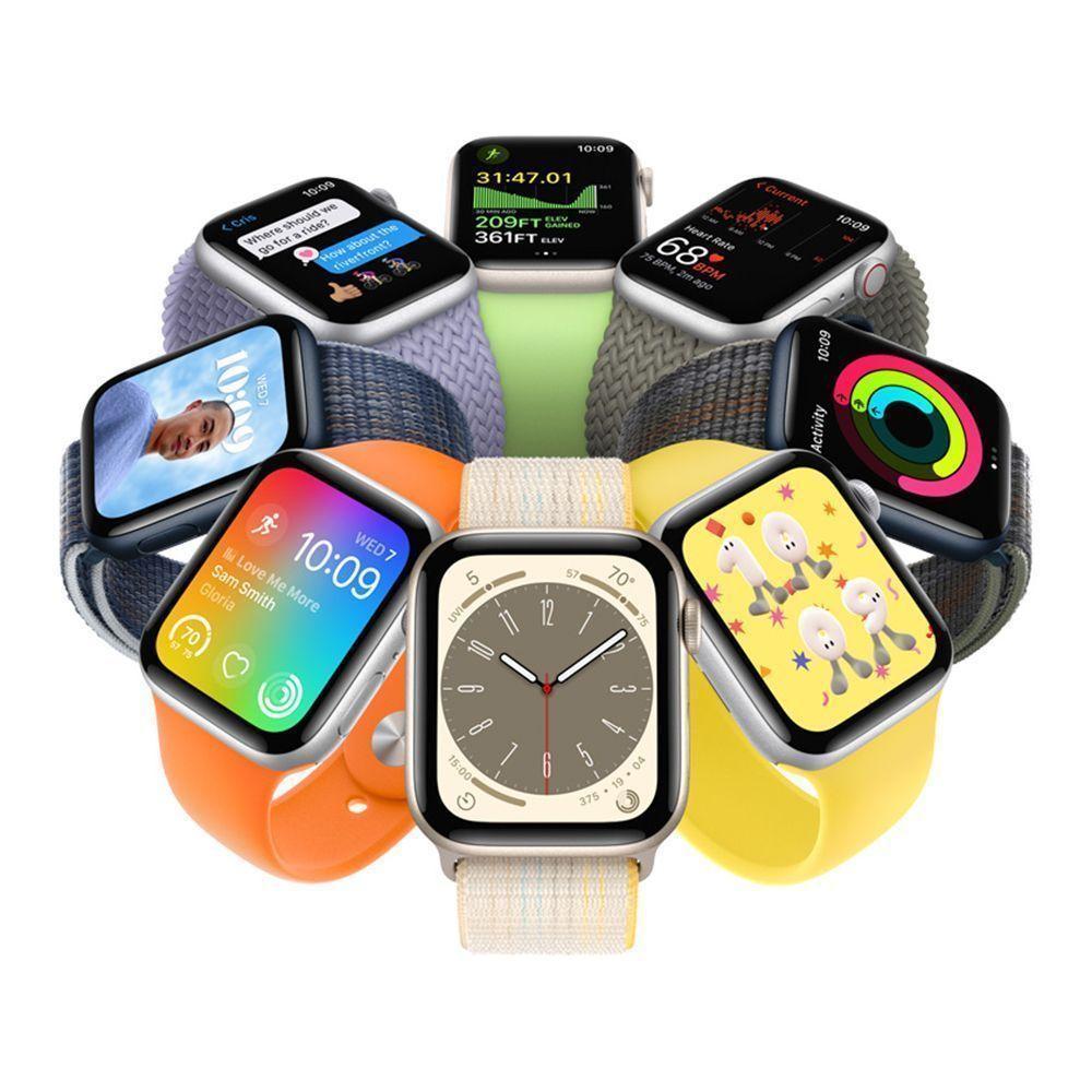 Apple Watch SE Gen 2 44mm (GPS) Starlight Aluminum Case with Starlight Sport Band (MNJX3) б/у