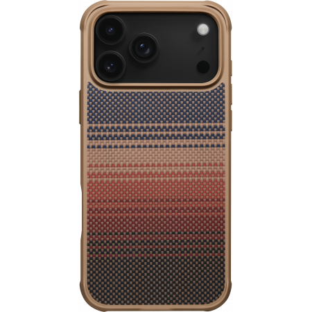 Чехол PITAKA Aramid ProGuard Case для iPhone 17 Pro Max карбоновый кевлар (арамид) Sunset
