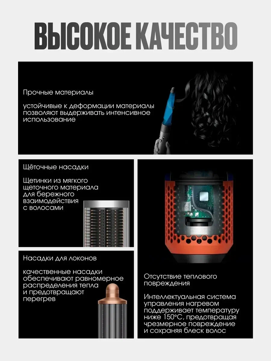 Стайлер Xiaomi SenCiciMen X9 (4 насадки) EU (Розовое золото)