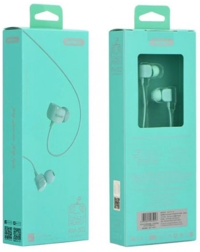 фото Проводная стерео-гарнитура Remax RM-502 Crazy Robot Jack 3.5mm (голубой)