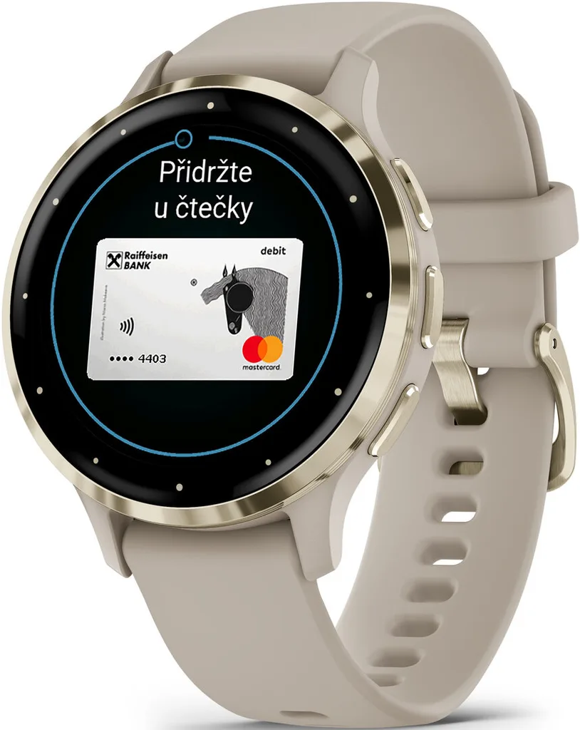 фото Смарт-часы Garmin Venu 3s Soft Gold French Gray Silicone (010-02785-02)