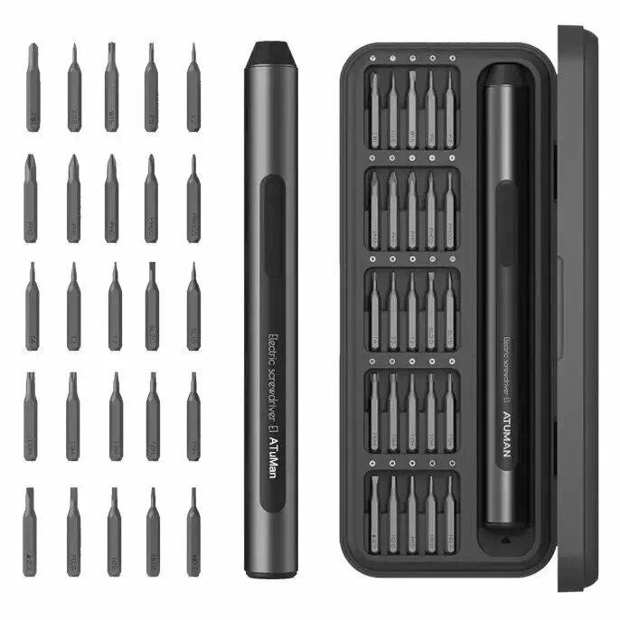 Электрическая отвертка Xiaomi DUKA Е1 Electric Precisoon Screwdriver Set 25 в 1 (черный)