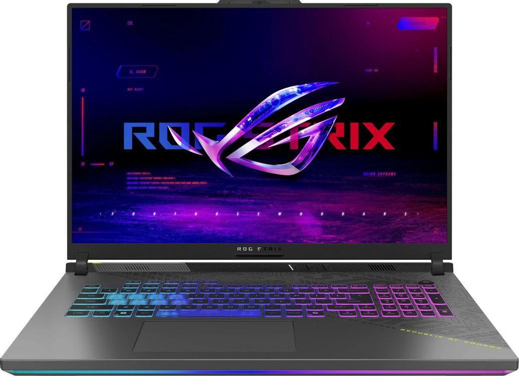 Ноутбук ASUS ROG Strix G18 G814PM-S8117 (18" IPS, AMD Ryzen 9 8940HX, 16Gb, 512Gb SSD, NVIDIA GeForce RTX 5060 8Gb, noOS) (Серый)