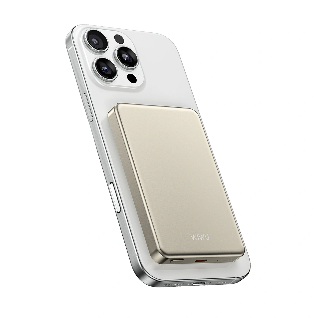 фото Внешний аккумулятор WiWU Ultra Thin Magnetic 5000 mAh 20W (P15) (золотой)