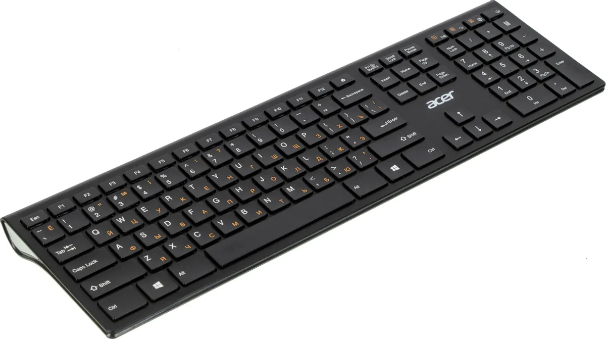 фото Клавиатура Acer OKR020, беспроводная (радио), чёрный