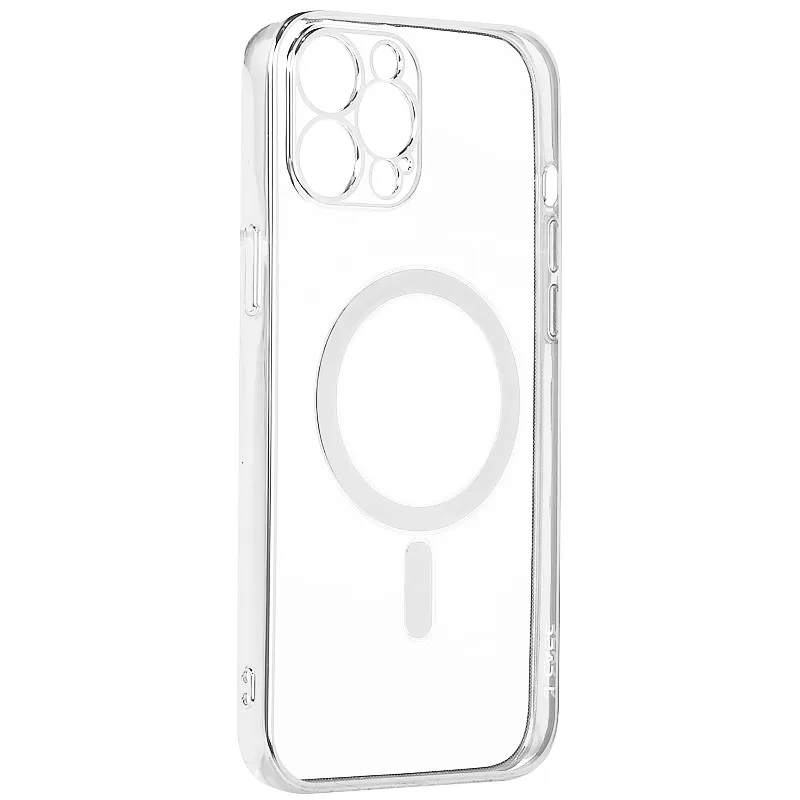 фото Чехол-накладка J-Case Magsafe Series для Apple iPhone 13 Pro Max силиконовый (прозрачный)
