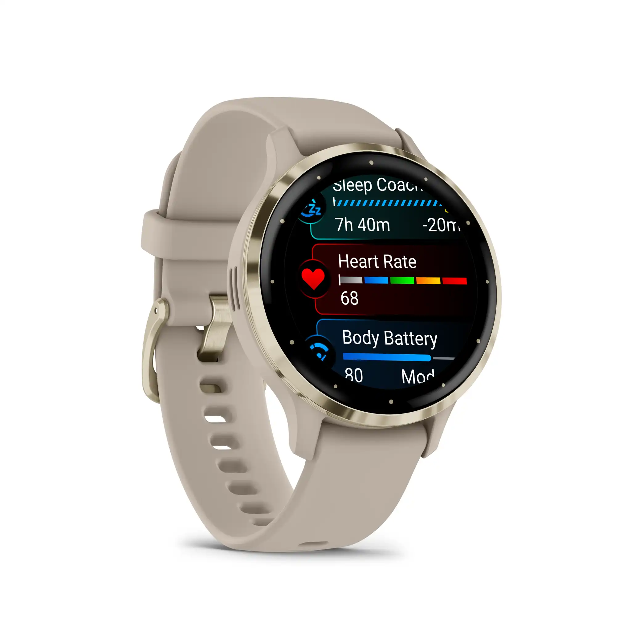 фото Смарт-часы Garmin Venu 3s Soft Gold French Gray Silicone (010-02785-02)