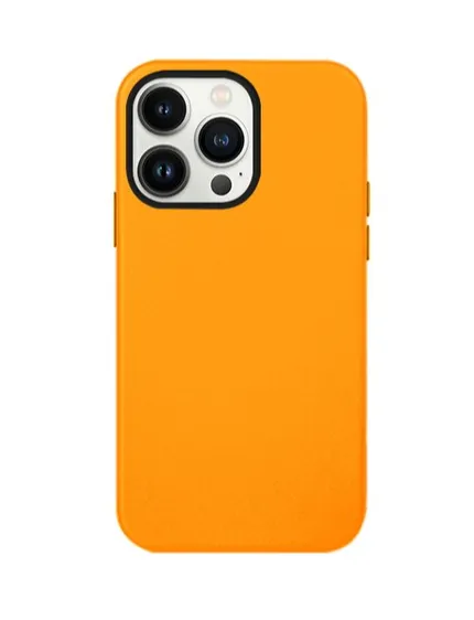 фото Чехол-накладка Kzdoo Mag Noble Collection MagSafe Series для Apple iPhone 14 Pro искусcтвенная кожа (оранжевый)