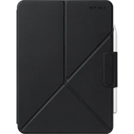 Чехол PITAKA MagEZ Magnetic Folio 2 для Apple iPad Pro 12.9 (2022)/Air 13 (2024)/Air 13 (2025) искуcственная кожа (черный)