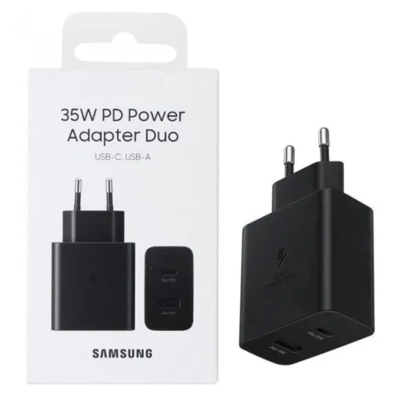Сетевое зарядное устройство Samsung Super Fast Charger Type-C/USB 3.0 35W (черный)