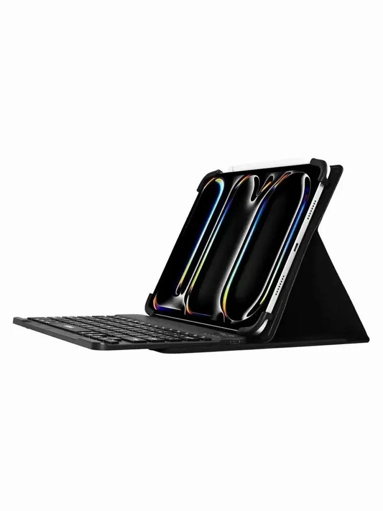 фото Чехол-клавиатура WIWU Universal Keyboard для Apple iPad 9-11" русская раскладка (W-UK001BLK9) (черный)