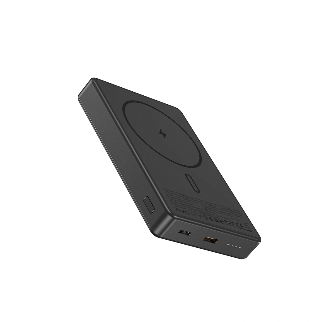 фото Внешний аккумулятор WiWU Aramid Fiber Magsafe 10000 mAh 20W (Wi-P073) черно-серый в полоску